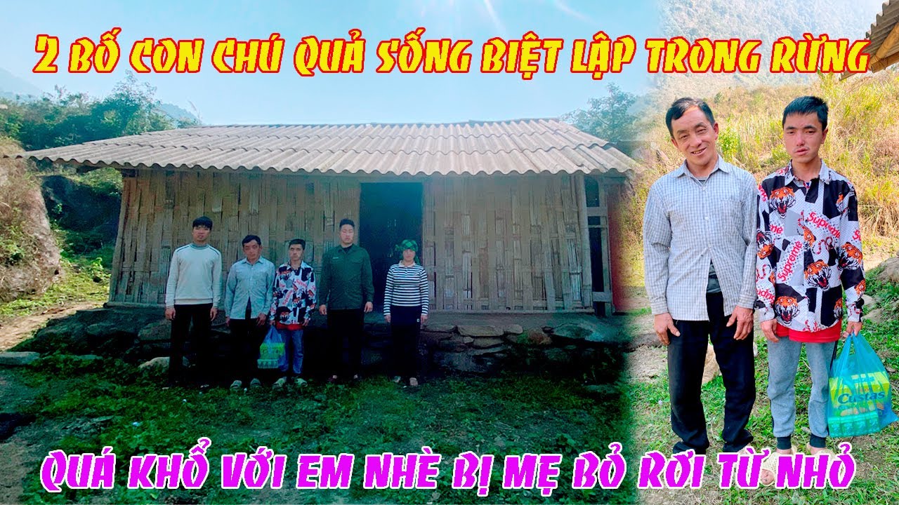 HAI BỐ CON CHÚ QUẢ SỐNG BIỆT LẬP TRONG RỪNG QUÁ KHỔ VỚI EM NHÈ BỊ MẸ BỎ RƠI TỪ NHỎ