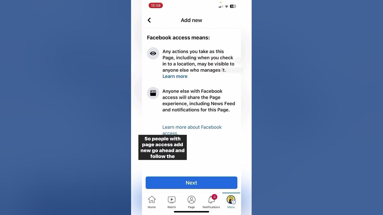 How do you add someone else to facebook to manage your facebook page