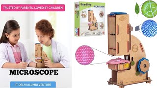 Microscope 100x Zoom Science STEM DIY Fun Toys, Educational & Construction based Activity Game. Net Worth