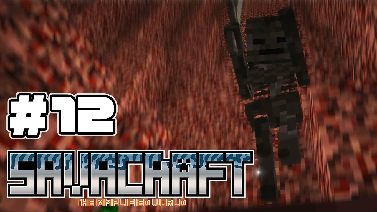 Savacraft 12 集合前準備で散々な目に遭いました ハード敵強い Amplified Hard Multi マインクラフト Youtube