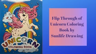Flip Through of Unicorn Coloring Book by Sunlife Drawing screenshot 4