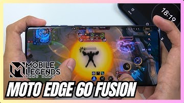 Motorola Edge 60 Fusion Mobile Legends Gaming test MLBB | Dimensity 7400, 120Hz Display