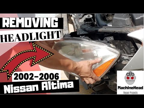 Vidéo: Comment retirer le phare d'une Nissan Altima 2005 ?