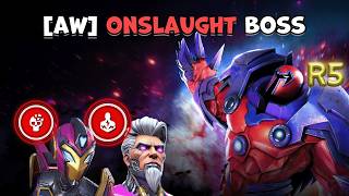 MCOC Alliance War R5 Onslaught Boss vs Ironheart, Bastion / Marvel Contest of Champions AW Node 50
