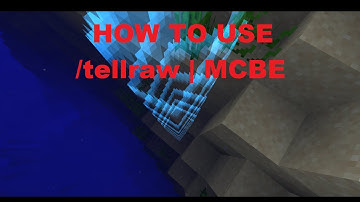 How use /tellraw command | Minecraft Bedrock Edition | Crabbyfeet Minecraft