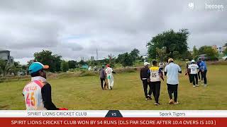 Live Cricket Match | SPIRIT LIONS CRICKET CLUB vs Spark Tigers | 21-Sep-23 06:53 AM 14 |  | CricHero