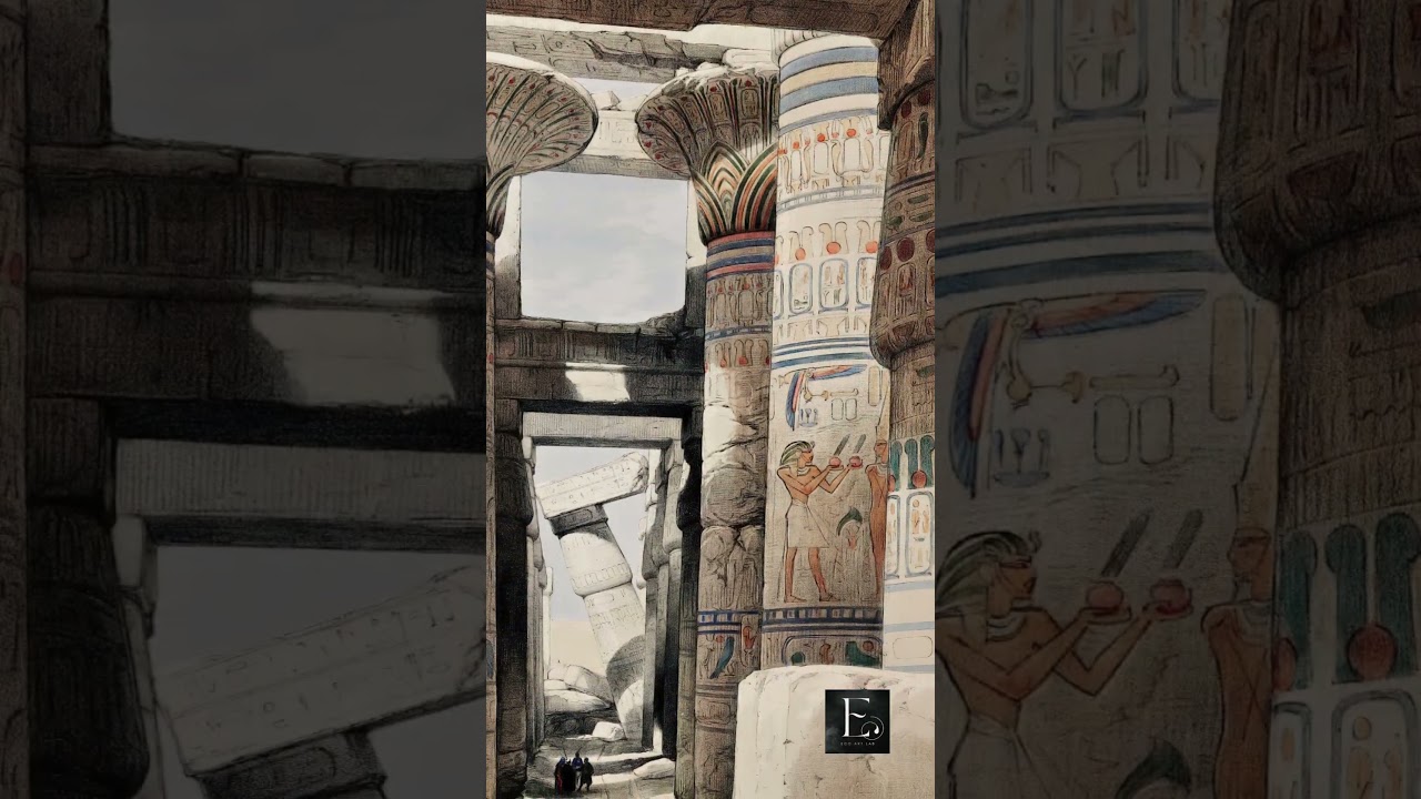 Karnak Temple — A Vintage Egyptian Scene