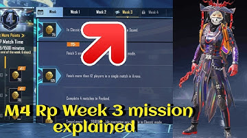 C1S2 M4 Rp Mission Week 3 Explain || Bgmi week 3 Missions  || M4 Week 3 Missions Explain  !!!