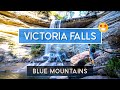 Exploring the majestic victoria falls base  blue mountains hiking trip