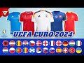  all 24 teams kits uefa euro 2024  home  away jerseys euro 2024