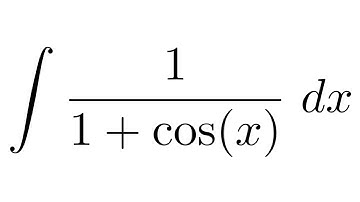 (Method 2) Integral of 1/(1+cos(x)) (trigonometric identities + substitution)