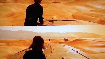 Star Wars Battlefront split screen cinematic Luke vs Vader