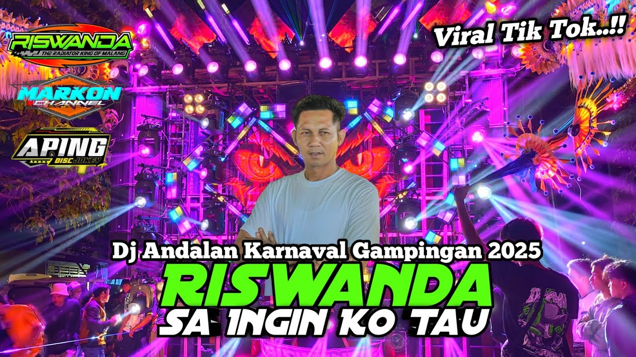 DJ ANDALAN RISWANDA DI GAMPINGAN ❗ DJ SA INGIN KO TAU BY APING DISCJOCKEY 
