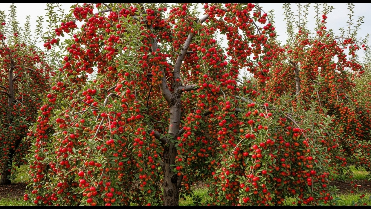 How Crab Apples Are Grown — From Planting to Harvest Calm Agricultural Documentary
