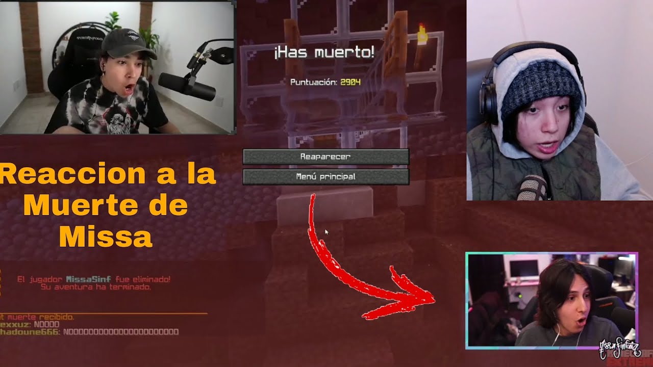 Reaccion de Spreen y Quackity a la Muerte de Missa en Minecraft Extremo ...