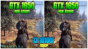 GTX 1650 gddr5 vs GTX 1650 gddr6 (with i3-10100F) | Assassin