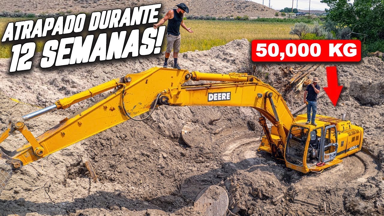 La Excavadora Más Grande y Atascada Que He Recuperado