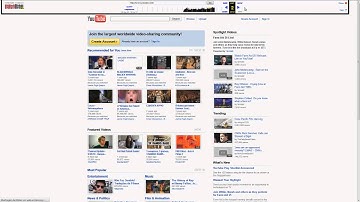 Youtube Timeplape 2005-2012