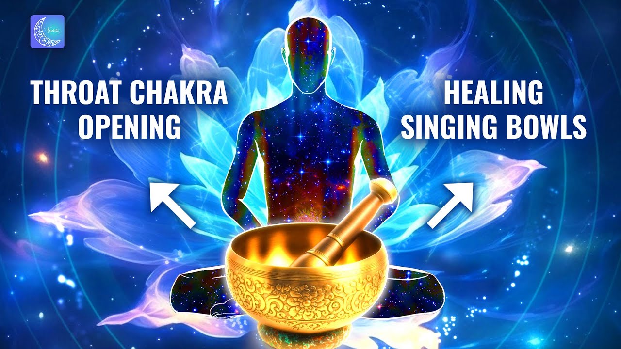 Throat Chakra Healing Music at 741 Hz | Healing Singing Bowl | Remove ...