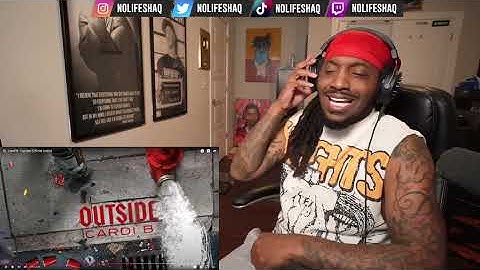 Thumbnail of OFFSET PUNCHING THE AIR! | Cardi B - Outside (REACTION!!!)
