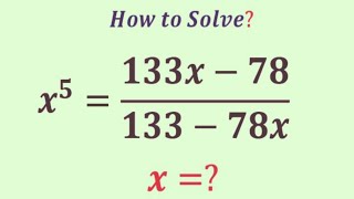 Most students struggle with this rational equation | Olympiad question | Can you solve  |  x=