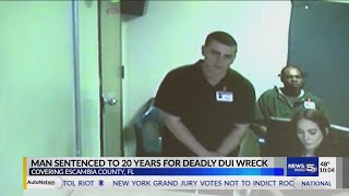 VIDEO: Pensacola man sentenced to prison in DUI crash that killed siblings