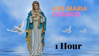 Ave Maria Gounod | Inspirational Ave Maria Instrumental,  1 HOUR Ave Maria Bach Gounod