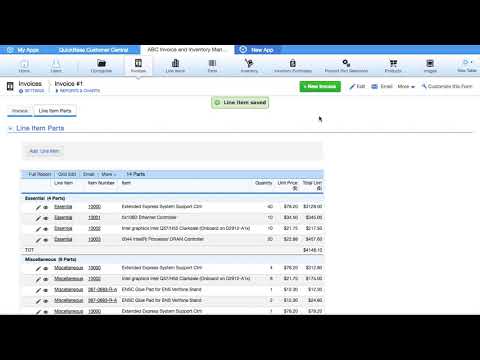 Quick Base ABC Invoices and Inventory Manager