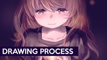 【PaintTool Sai】The Passion Candle II - Drawing Process