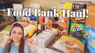 FOOD BANK HAUL APRIL 2024! // Free Food From Local Food Bank