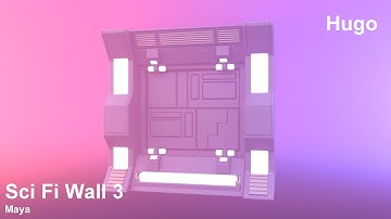 [Maya] Sci Fi Wall 3