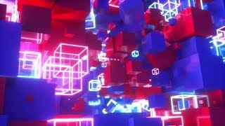 Abstract Motion of Colorful Red and Blue Cubes | Motion Graphics - Videohive template