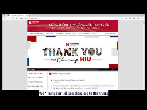 HSC17.HD kiểm tra thông báo tại HIU Portal