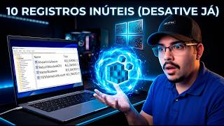 NUNCA Mais Deixe Essas 10 Coisas Inúteis Ligadas No Seu Registro do Windows!