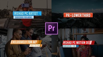 Animated LOWER THIRDS Free Template | Premiere Pro CC