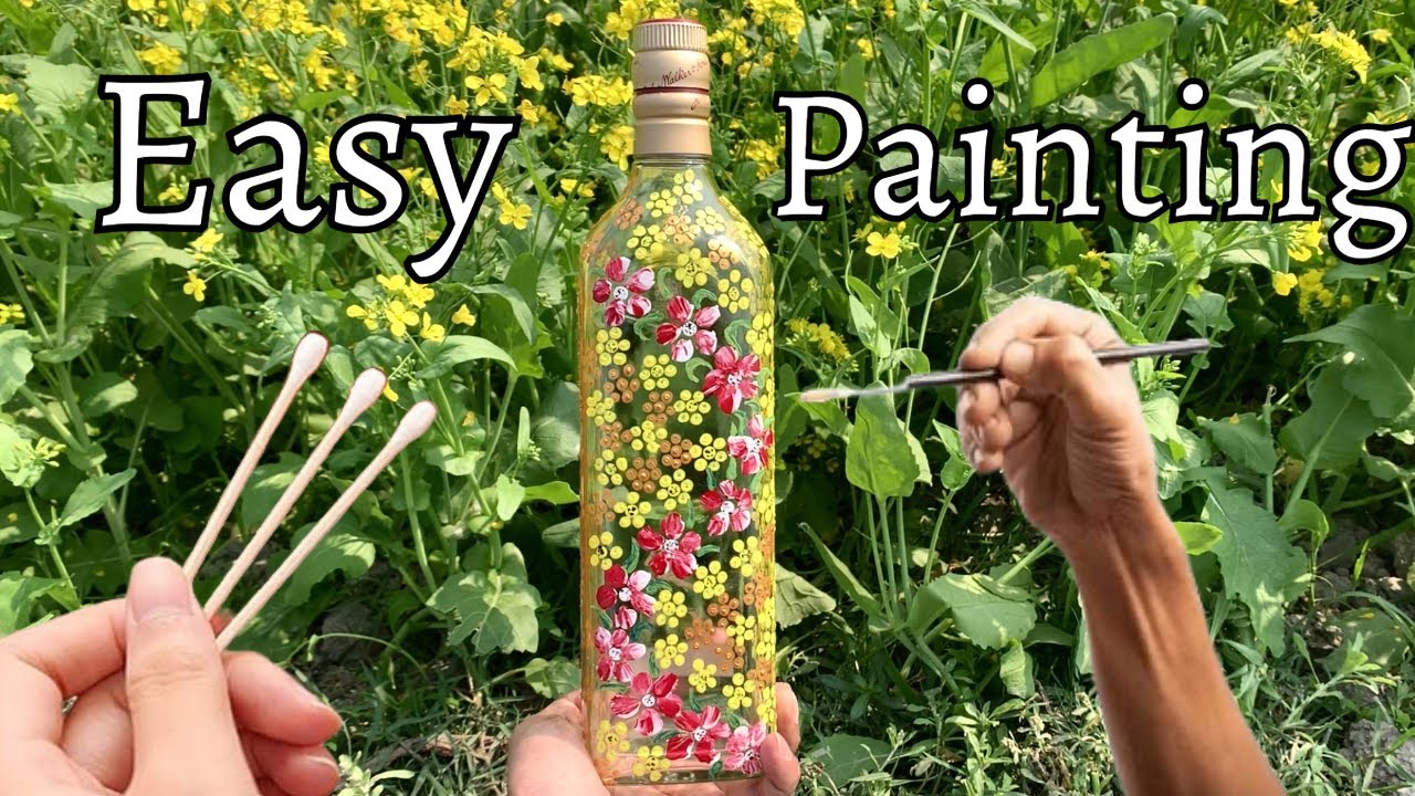 Mind-Blowing Glass Bottle Painting Hack You Need to Try! DIY Bottle ...