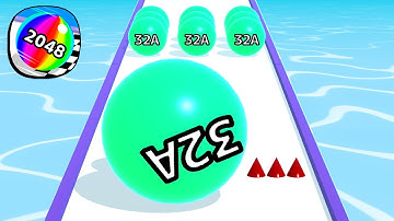 Ball Run 2048 - All Levels Gameplay Android, iOS ( Levels 3770 )