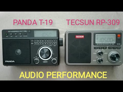 PANDA T-19 & TECSUN RP-309 AUDIO PERFORMANCE COMPARISON ON FM BAND