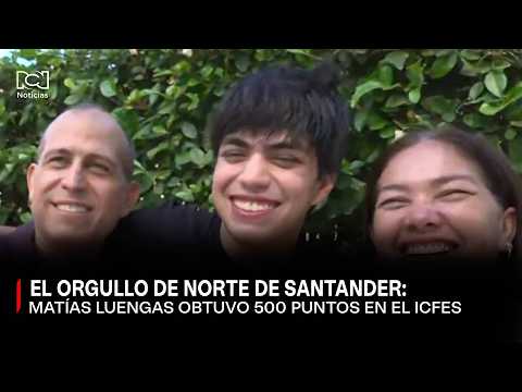 The family of Matías Luengas, the young man who scored 500 points on the Icfes, speaks out