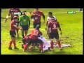 Chat bite rugby entre fred michalak et un pilier montois