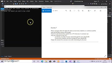 Console App part5 with if statement in C# using VS