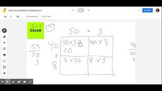2 x 2 Area Model Multiplication