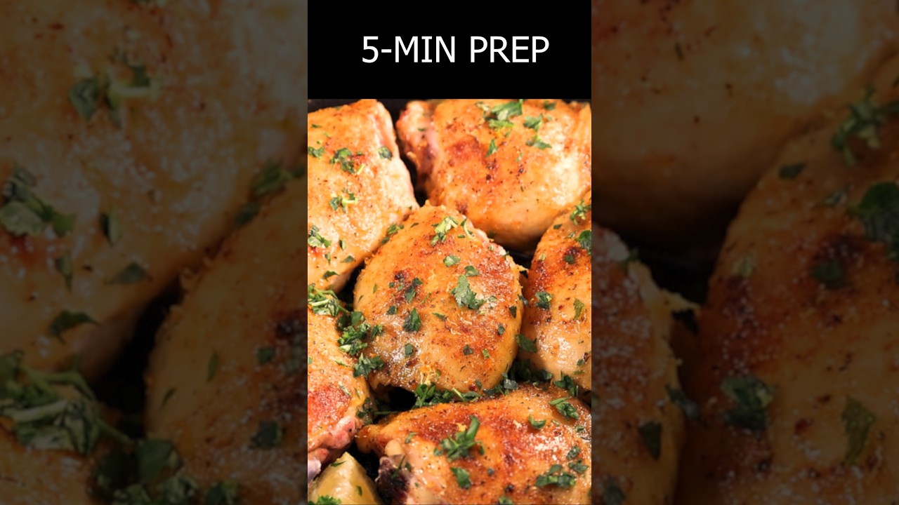 5-minute prep butter lemon chicken  Just mix &Bake 