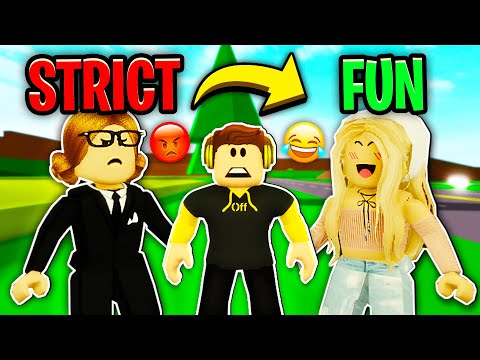 Strict Mom VS Fun Mom In Roblox Brookhaven.. 😠😂