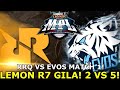 RRQ VS EVOS MPL MATCH 1 ! EL CLASSICO LEMON R7 MENGGILA! 2 VS 5 DIBANTAI SEMUA COY!