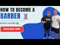 HOW TO BECOME A BARBER (5min) 💈