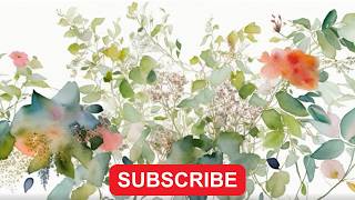 Floral Watercolour TV Screensaver – TV Wallpaper – 1 Hour – No Music, No Sound screenshot 4