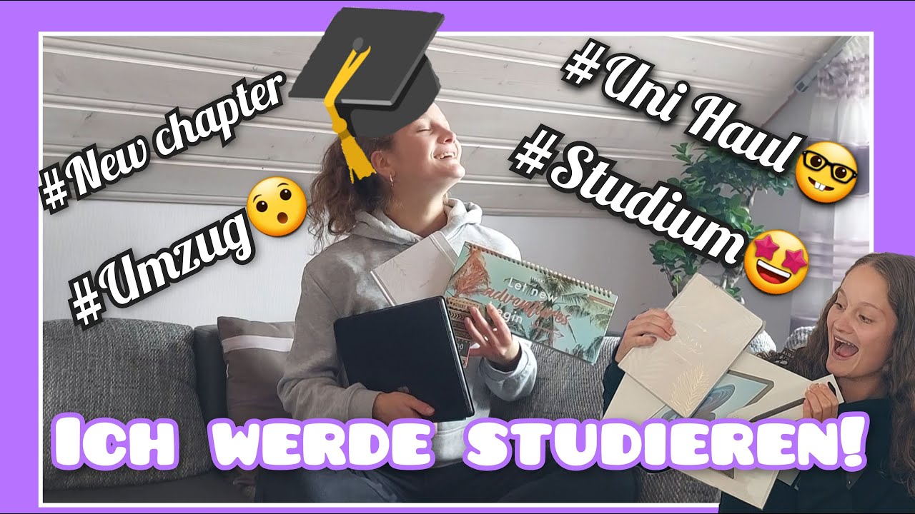 Ich studiere & ziehe aus 😯🤩 Verkündung Studium, Umzug + Uni Haul // Neuer Lebensabschnitt beginnt!