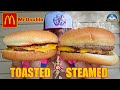 McDonald&#39;s® STEAMED BUN McDouble Review! ♨️🍔 | STEAMED vs TOASTED | theendorsement