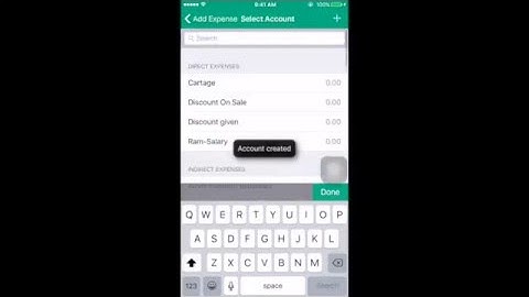 Creating Expense Entry in Book Keeper iOS